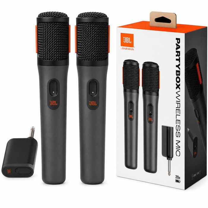 Wireless microfon JBL Partybox Wireless Microphone cu două microfoanele pentru Karaoke