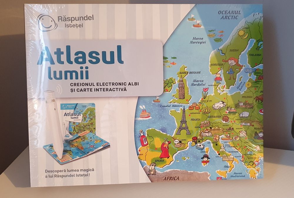 Set Raspundel Istetel - Atlasul lumii+ creion Albi