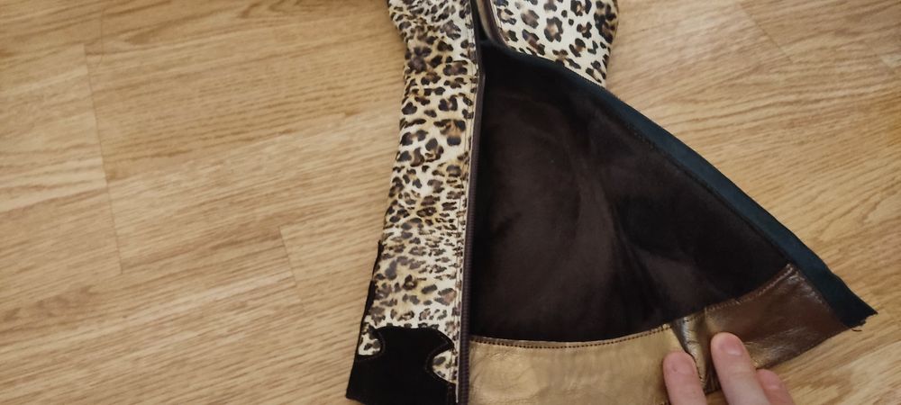 Cizme damă animal print
