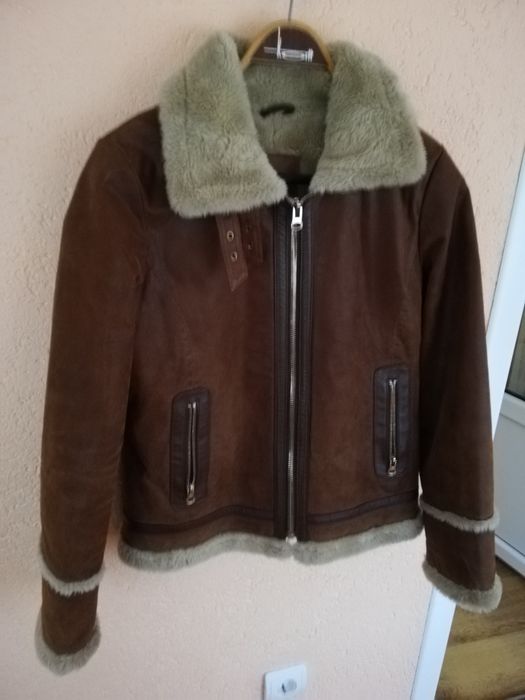 Geaca piele damă Cortefield M cu blana