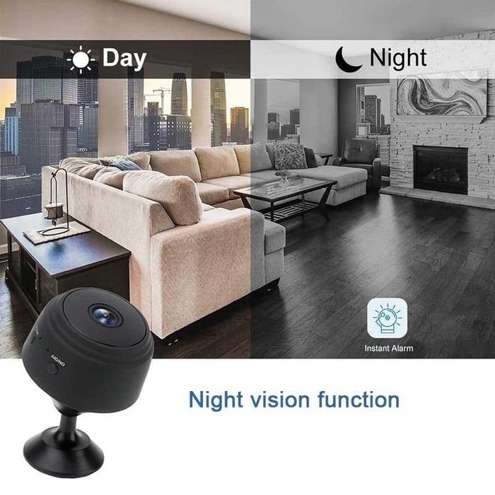 Mini camera LySuyeo supraveghere 1080P WiFi cu detectare miscare