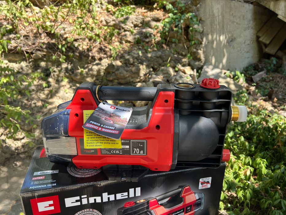 Помпа за вода Einhell с батерия и зарядно