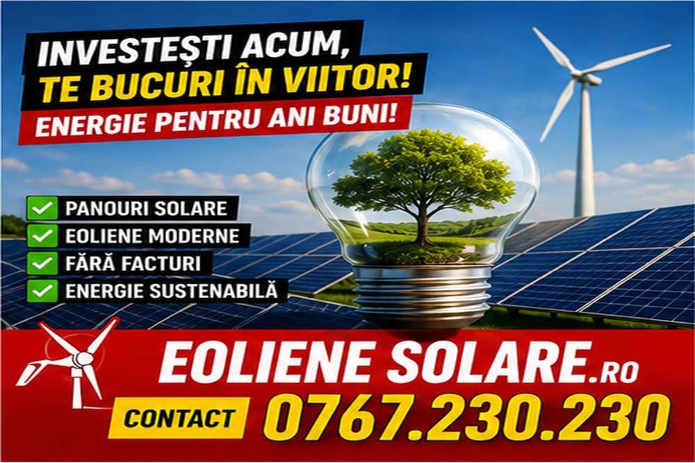 Panouri FOTOVOLTAICE, Panouri SOLARE, Turbine Eoliene - TÂRGU NEAMȚ -