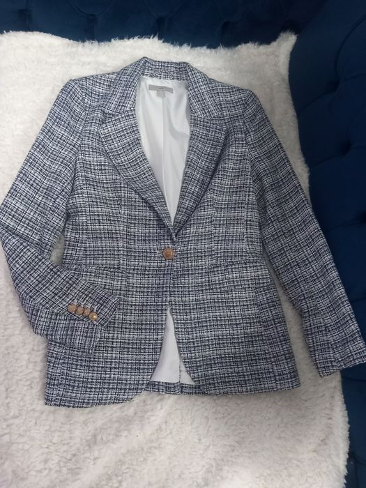 Sacou cambrat din tweed mărimea XS H&M