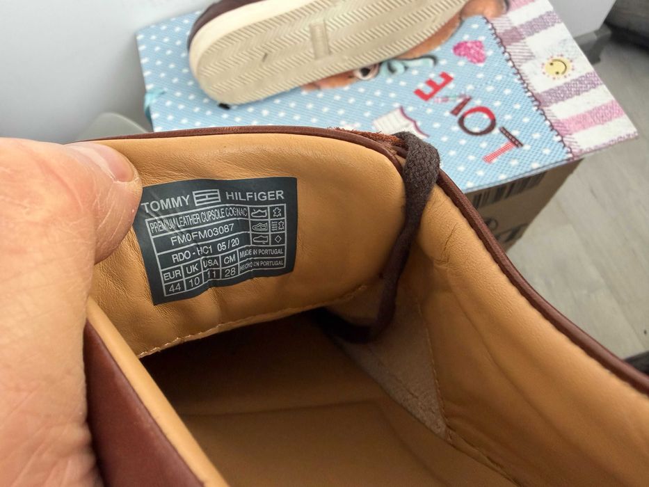 Tommy Hilfiger Premium Leather Cupsole Cognac''оригинални сникърси