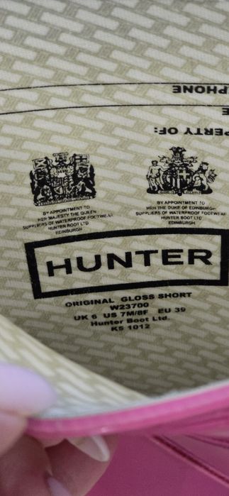 Сапоги Hunter, оригинал из UK