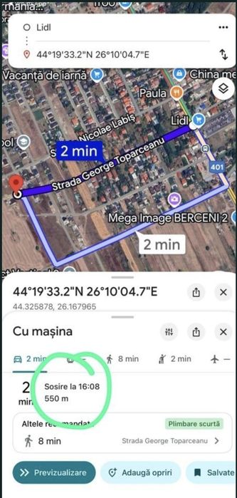 Teren intravilan Comuna Berceni Cartierul Nou