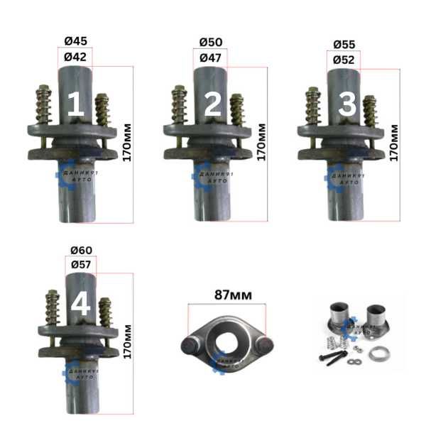 Мека връзка за ауспух / гърне с фланец - меки връзки с фланци