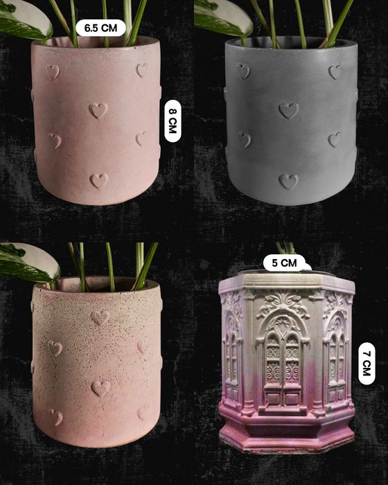 Бетонные кашпо для растений