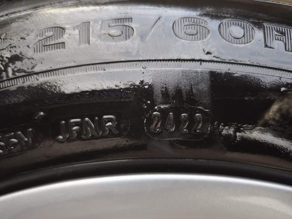 Vand jante aliaj 5x112 cu anvelope iarna dunlop 215/60/16 dot 2022