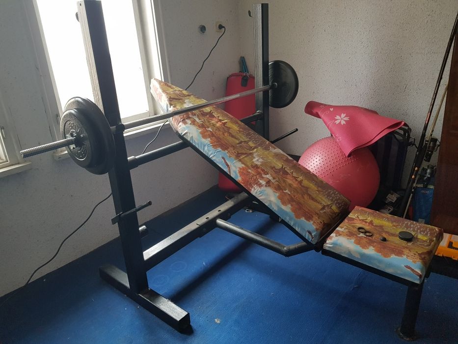 Усилена лежанка и оборудване за фитнес Бартер