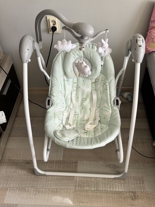 Електрическа бебешка люлка Kikaboo Mia Stela mint