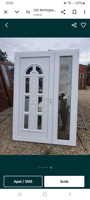 Usi Termopan Pictate Vitrate Noi Duble 1650 lei