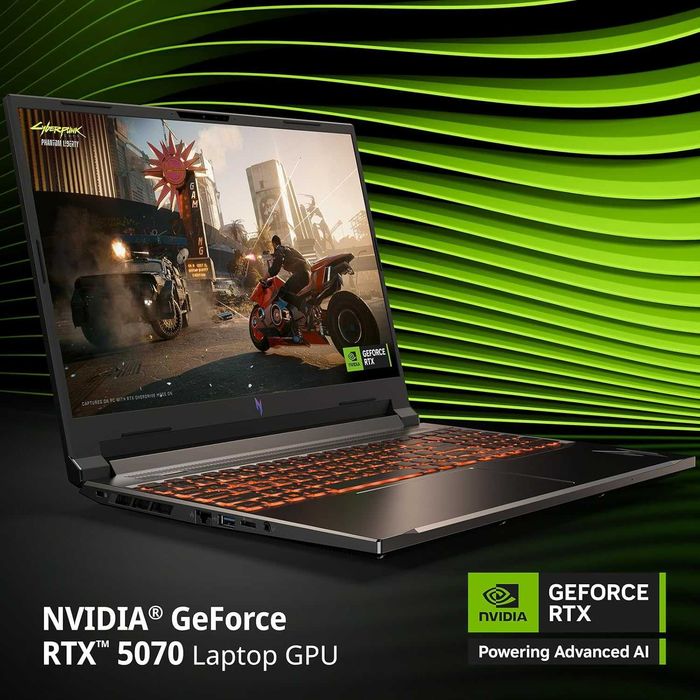 Gaming Acer NITRO Ryzen Ai 9 365 32GB 1TB NVIDIA RTX 5070  16" 2.5K SIGILAT