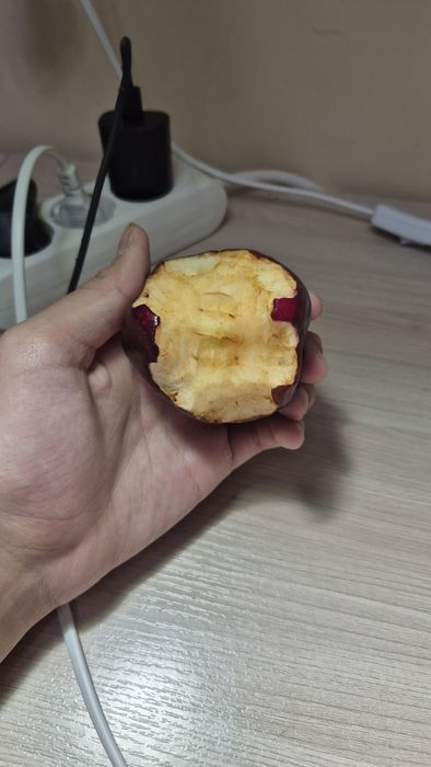 огрызок яблока (погрызан)