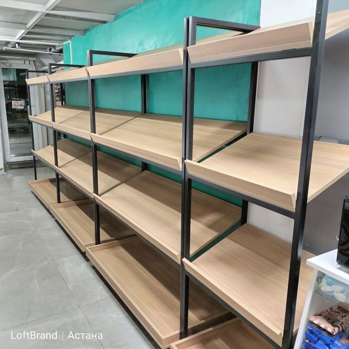 Изготовление полок для овощного магазина. Лофт