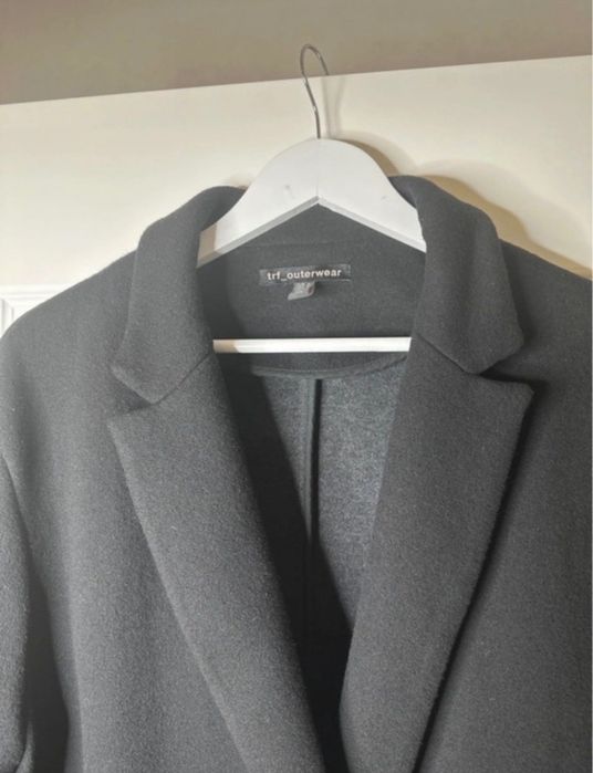 Palton/sacou scurt negru Zara