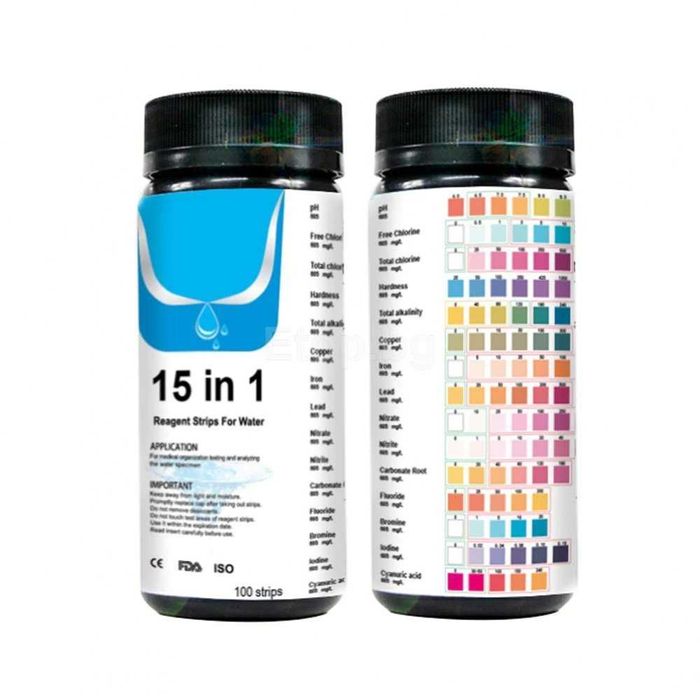 15 в 1 тест ленти за течности 100 броя PHL-1