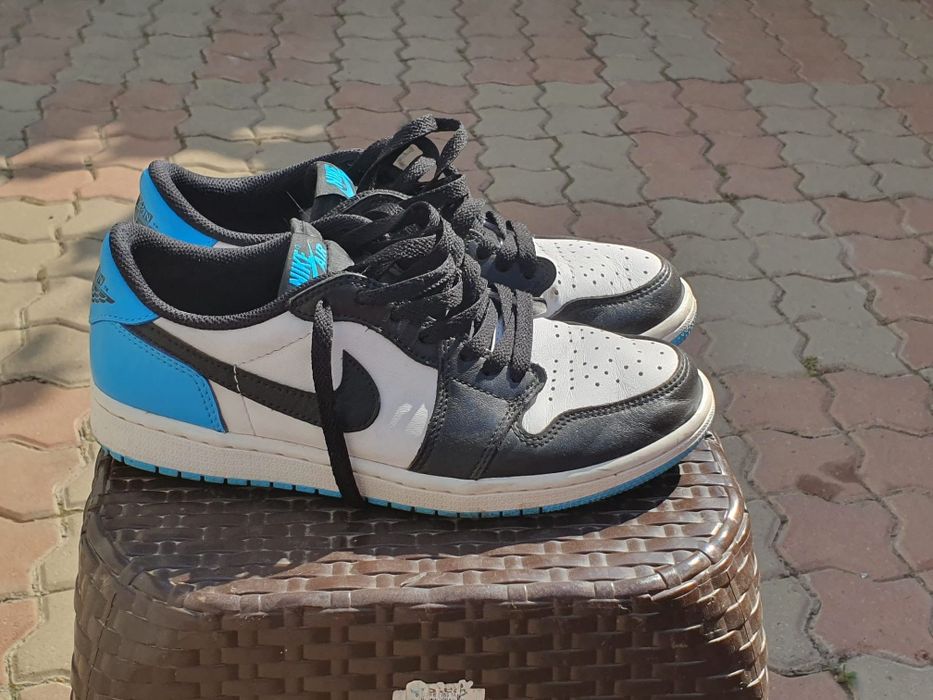 Nike Air Jordan 1 Retro Low OG Black Dark Powder Blue (mărimea 41)