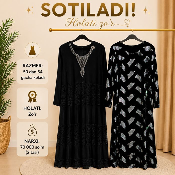 Ayollar va qizlar kiyimi holati zoʻr
