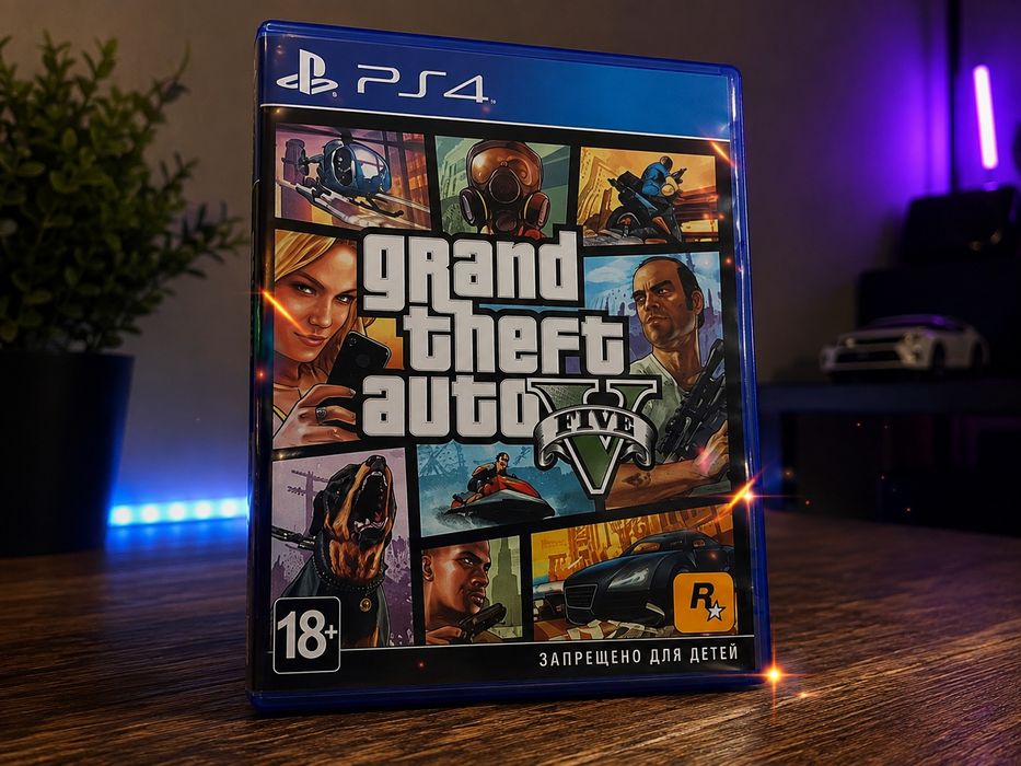 Диск ГТА 5 на ps4