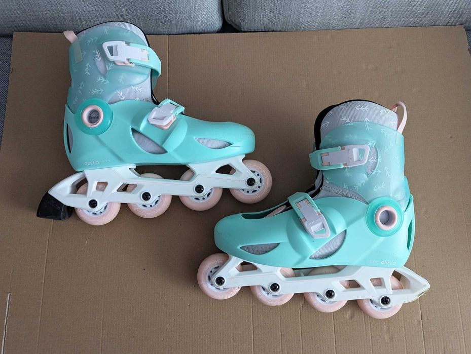 Комплект ролери, каска, наколенки и налакътници Декатлон