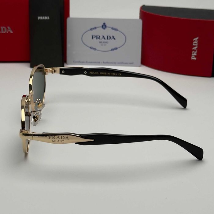 Унисекс слънчеви очила Milano Round Classic Edition Black Gold UV400 CE