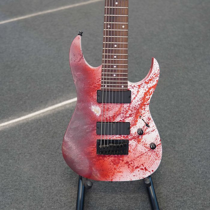 Chitara Electrica Ibanez RG8, Culoare Custom Pictata + Fishman Fluence Keith Merrow Set/ 12 LUNI GARANTIE