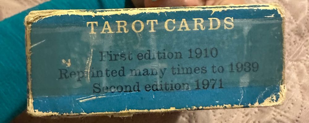 Таро колода THE BLUSHING FOOL.Rider Waite Tarot 1971. Waddington Co