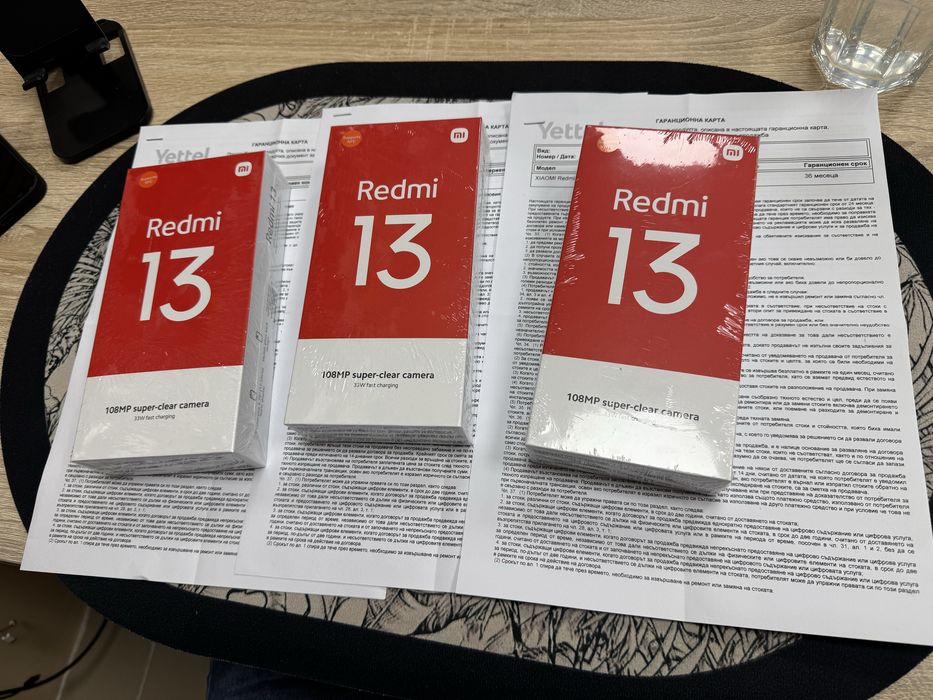 Xiaomi Redmi 13 6/128gb - чисто нови с 3 год. гаранция