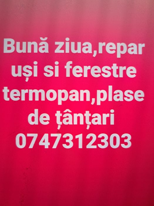 Reparații termopane