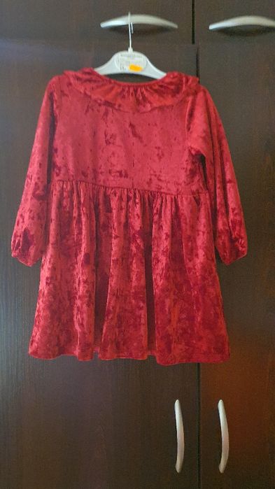 Детска кадифена  рокля