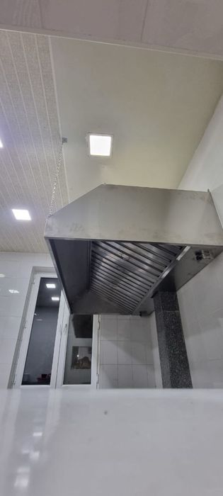 Зонт вытяжной, вытяжка, дымоход для кухни из нержавейки