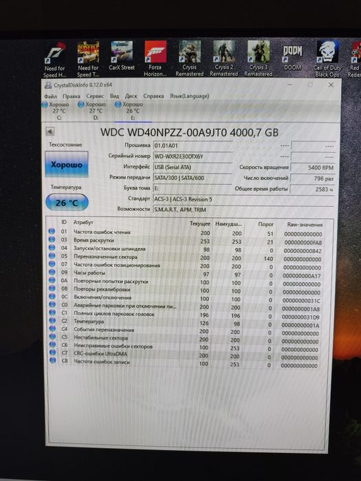 Внешний жёсткий диск 4тб