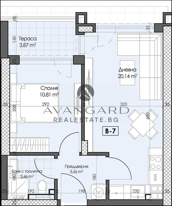Продава се Двустаен апартамент в Пловдив, Кършияка - 61 кв.м за 658 €/кв.м - Снимка #2