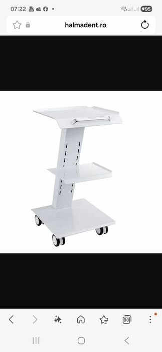 Cart mobil cu 3 prize