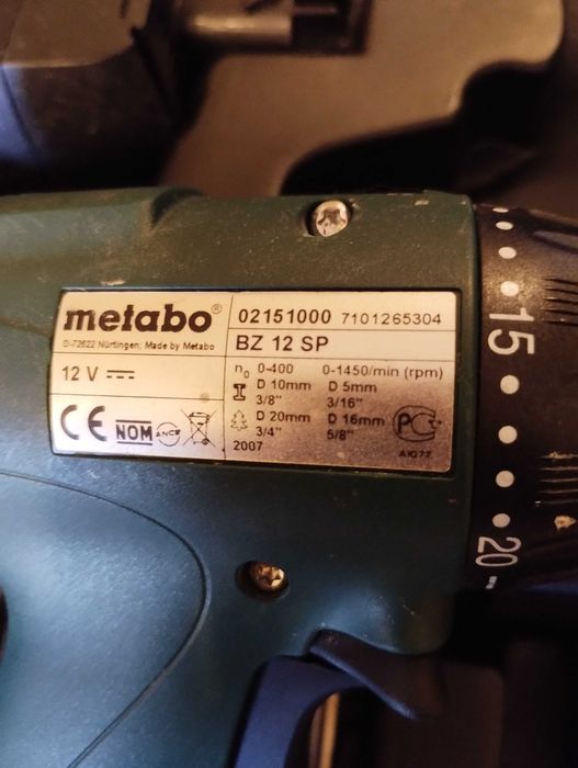 Акумулаторен винтоверт Metabo BZ12 SP