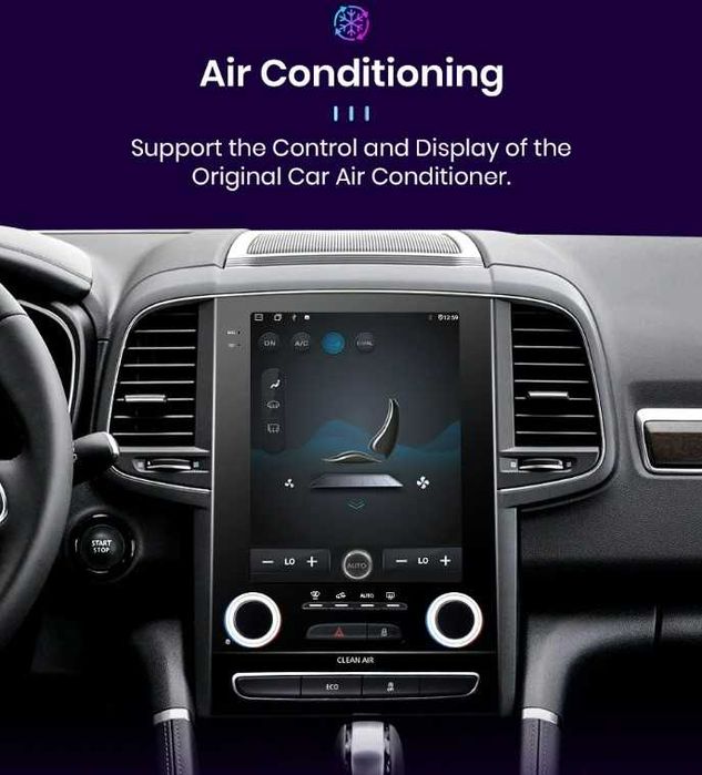 Navigatie Renault Megane 4 Android 13 Tip Tesla . Carplay