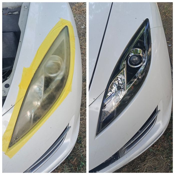 Хим восстановление фар Полировка