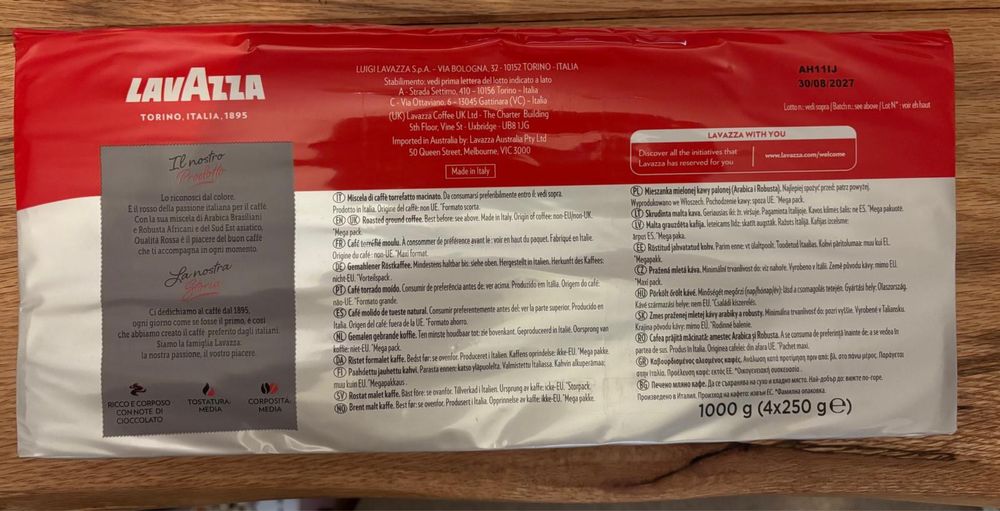 Cafea Lavazza Rossa 1kg