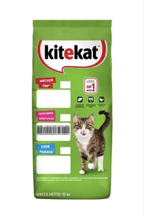 Китикет 15 кг,сухой корм для котов