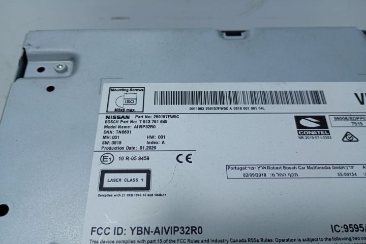 CD player   navigatie 259157FW5C Nissan Qashqai a 2-a generatie J11