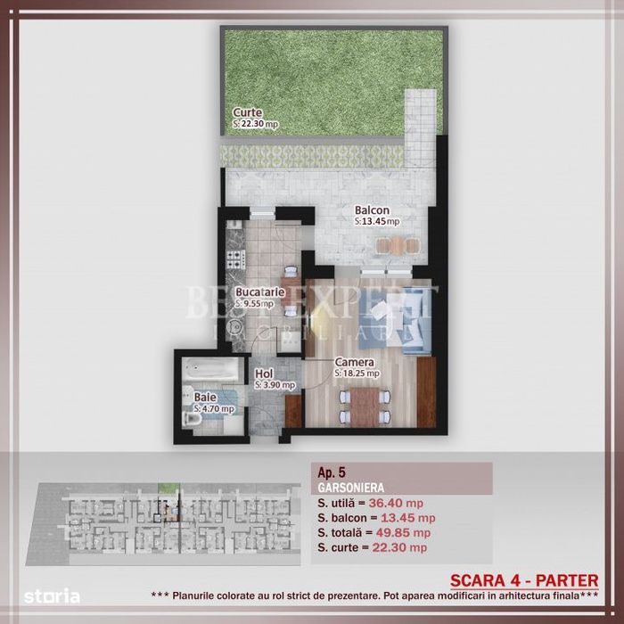 ⭐ Garsoniera Moderna cu Gradina | Parcare inclusa | deala pentru Inv — fotografia 3