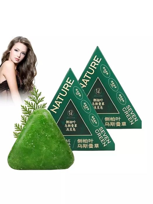 Soch ustiraedigan yashil savun