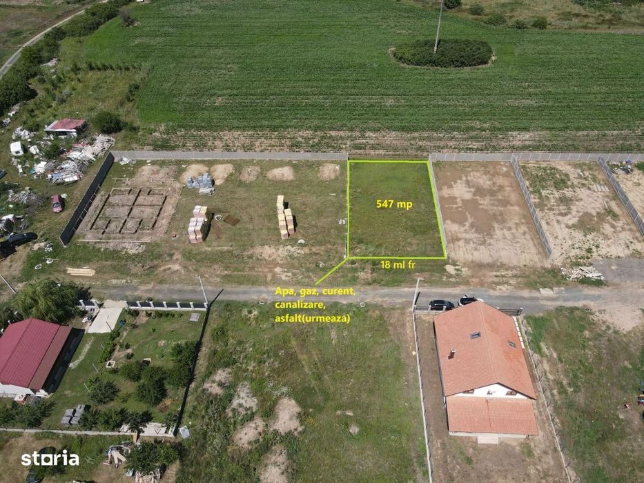 Teren ideal pentru casa – Moșnița Nouă | 547 mp | Comision 0%