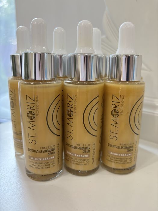 Ser stralucire acid hialuronic,autobronzant, St. Moriz Prime and Glow
