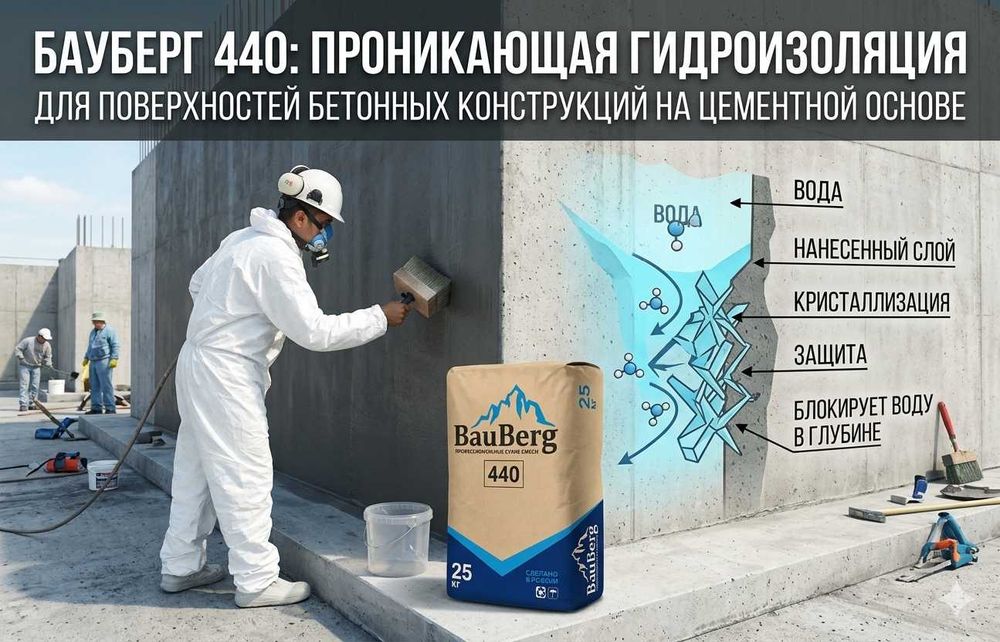 Evropa materiallari bilan gidroizolyatsiya - Бауберг (65,000 som)