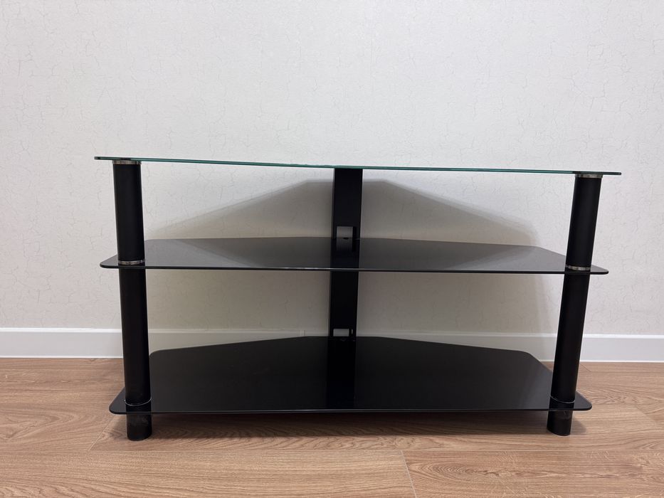 Продам стеклянную тумбу под телевизор