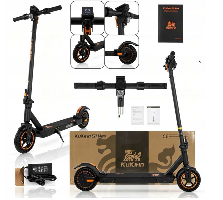Sigilata Noua ‼️Kukirin S1 Max, Motor Peak 500W, Viteza 30 km/h, Autonomie 40km