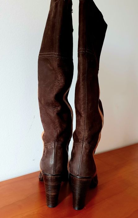 Cizme dama , piele intoarsa